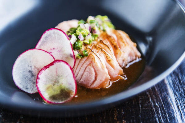 Laks Sashimi med yuzu miso